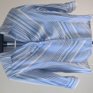 Baby blue button up shirt